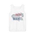 Bed Wine & Blue Tank Top